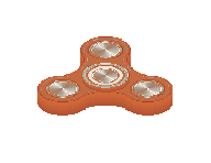 Tangerine translucent spinner skin